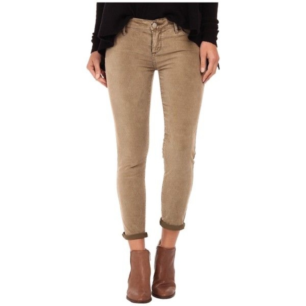Free People skinny cord crop pants